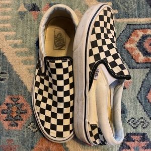 checkered Vans, super comfortable